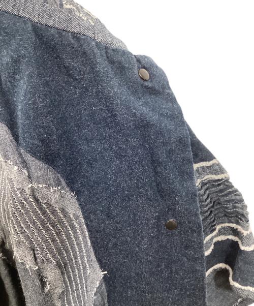 ISSEY MIYAKE（イッセイミヤケ）ISSEY MIYAKE (イッセイミヤケ) デザインシャツ ネイビー サイズ:2の古着・服飾アイテム