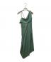 ISSEY MIYAKE (イッセイミヤケ) Asymmetry Wrap Dress 黄緑 サイズ:SIZE 2：10000円