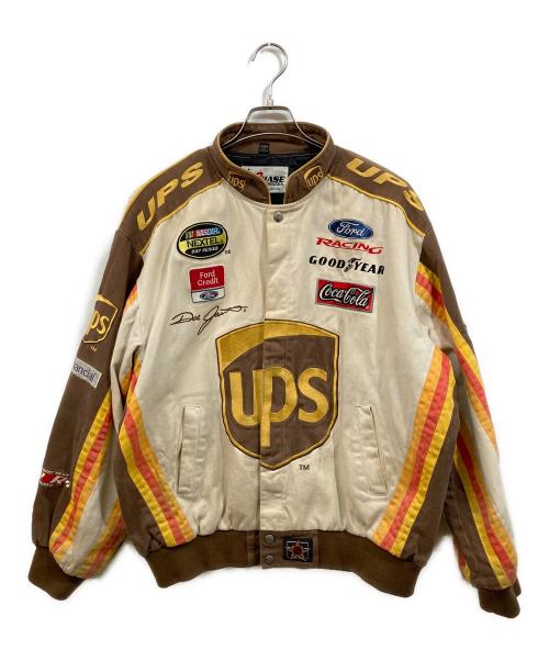 CHASER（チェイサー）CHASER (チェイサー) レーシングジャケット ベージュ サイズ:Lの古着・服飾アイテム