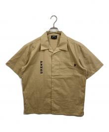 PWNED×SOLID BLACKLINE（ポウネウジ）の古着「オープンカラーシャツ」｜ブラウン