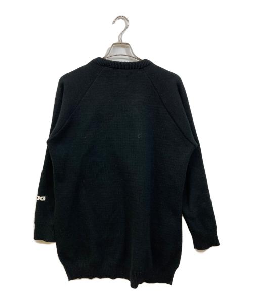 CDG（シーディージー）CDG (シーディージー) Lochaven Of Scotland (ロックエーベン オブ スコットランド) イドスリットプルオーバーニット ブラック サイズ:XXLの古着・服飾アイテム