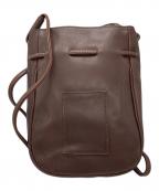 CRONYクローニー）の古着「巾着ショルダーバッグ」｜ブラウン