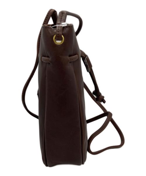 CRONY（クローニー）CRONY (クローニー) 巾着ショルダーバッグ ブラウンの古着・服飾アイテム