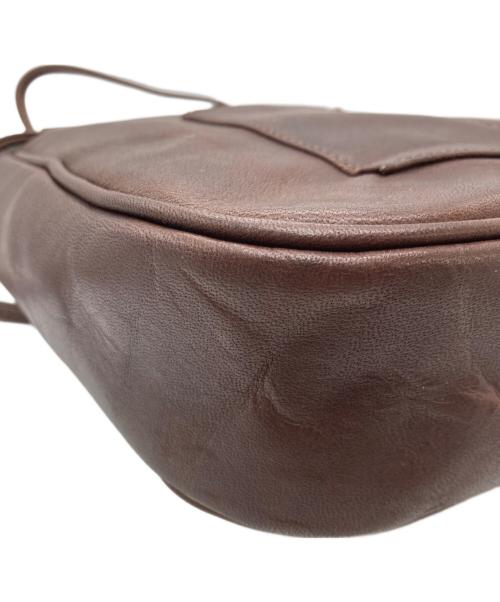 CRONY（クローニー）CRONY (クローニー) 巾着ショルダーバッグ ブラウンの古着・服飾アイテム