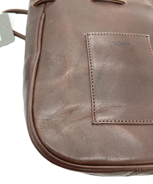 CRONY（クローニー）CRONY (クローニー) 巾着ショルダーバッグ ブラウンの古着・服飾アイテム