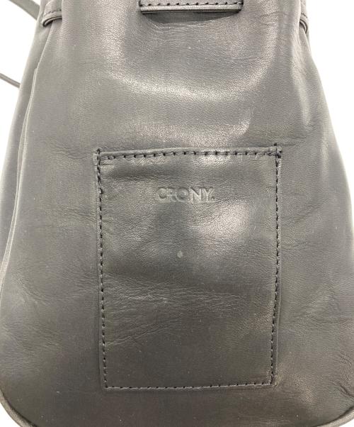 CRONY.（クローニー）CRONY. (クローニー) 巾着ショルダーバッグ ブラックの古着・服飾アイテム