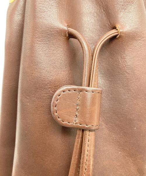 CRONY.（クローニー）CRONY. (クローニー) 巾着ショルダーバッグ ブラウンの古着・服飾アイテム