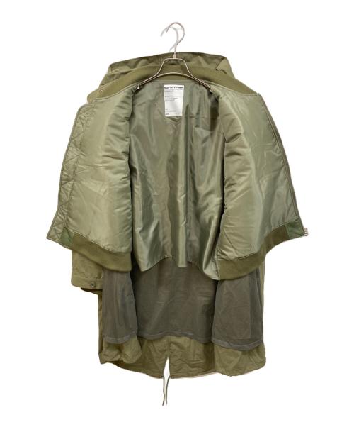 SOFTHYPHEN（ソフトハイフン）SOFTHYPHEN (ソフトハイフン) BACK TO FRONT MA-1 FIELD COAT オリーブ サイズ:SIZE 03の古着・服飾アイテム