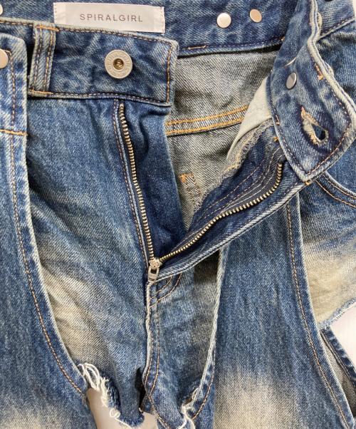 SPIRALGIRL（スパイラルガール）SPIRALGIRL (スパイラルガール) 2WAYカーゴオーバーダイデニム インディゴ サイズ:SIZE Sの古着・服飾アイテム