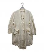 BATOONバトン）の古着「アンティークリネンコート」｜アイボリー
