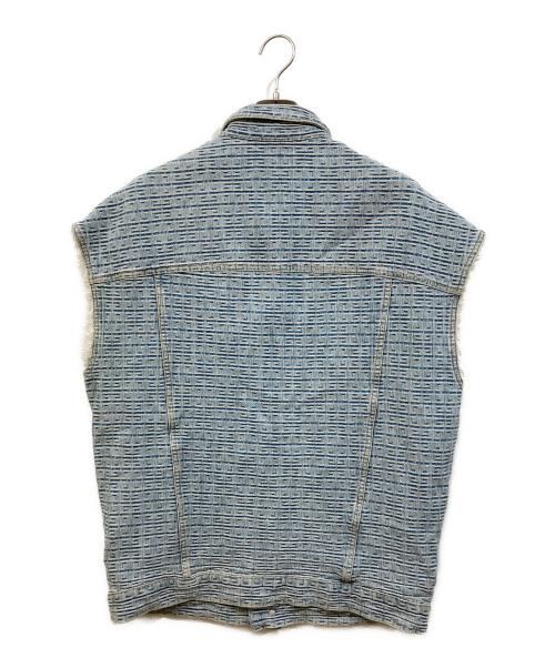 GIVENCHY（ジバンシィ）GIVENCHY (ジバンシィ) 4G Denim Oversized Sleeveless Jacket インディゴ サイズ:SIZE XSの古着・服飾アイテム