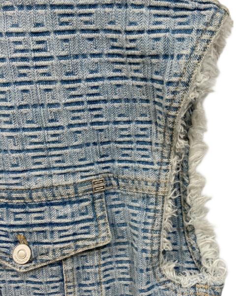 GIVENCHY（ジバンシィ）GIVENCHY (ジバンシィ) 4G Denim Oversized Sleeveless Jacket インディゴ サイズ:SIZE XSの古着・服飾アイテム