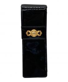 GIANNI VERSACE（ジャンニ・ヴェルサーチ）の古着「チェーンショルダーエナメルショルダーポーチ」｜ブラック
