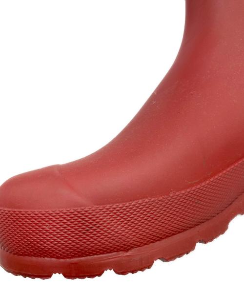 HUNTER（ハンター）HUNTER (ハンター) サイドゴアブーツ レッド サイズ:UK5の古着・服飾アイテム