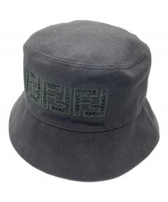 中古・古着通販】FENDI (フェンディ) バケットハット ズッカ ネイビー