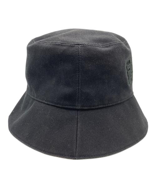 FENDI（フェンディ）FENDI (フェンディ) メッシュロゴバケットハット ブラックの古着・服飾アイテム