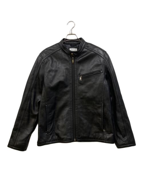BARNEYS NEWYORK（バーニーズ・ニューヨーク）BARNEYS NEWYORK (バーニーズ・ニューヨーク) レザージャケット ブラック サイズ:SIZE Lの古着・服飾アイテム