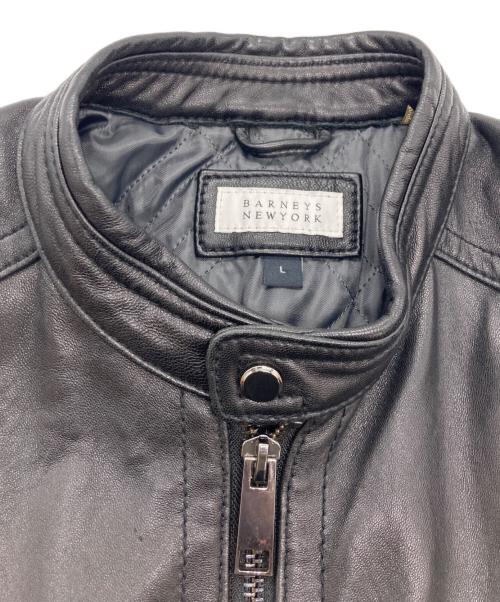 BARNEYS NEWYORK（バーニーズ・ニューヨーク）BARNEYS NEWYORK (バーニーズ・ニューヨーク) レザージャケット ブラック サイズ:SIZE Lの古着・服飾アイテム