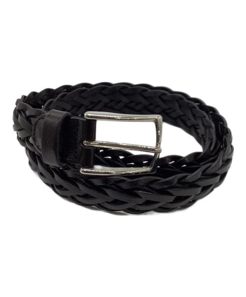 SADDLER'S（サドラーズ）SADDLER'S (サドラーズ) メッシュレザーベルト ブラックの古着・服飾アイテム