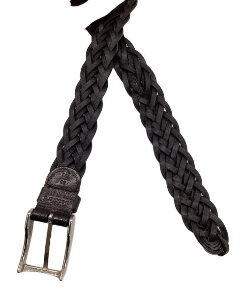 SADDLER'S（サドラーズ）SADDLER'S (サドラーズ) メッシュレザーベルト ブラックの古着・服飾アイテム