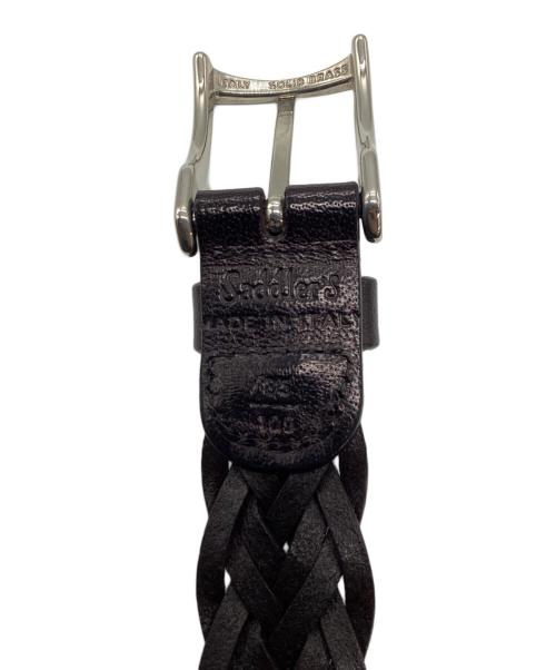 SADDLER'S（サドラーズ）SADDLER'S (サドラーズ) メッシュレザーベルト ブラックの古着・服飾アイテム