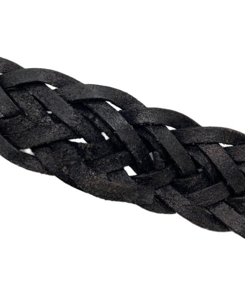 SADDLER'S（サドラーズ）SADDLER'S (サドラーズ) メッシュレザーベルト ブラックの古着・服飾アイテム