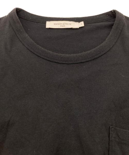 maison kitsune（メゾンキツネ）MAISON KITSUNE (メゾンキツネ) ポケットTシャツ ブラック サイズ:	SIZE Mの古着・服飾アイテム