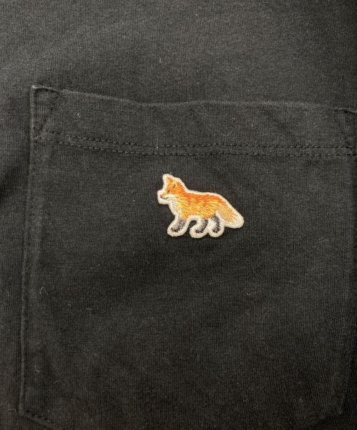 maison kitsune（メゾンキツネ）MAISON KITSUNE (メゾンキツネ) ポケットTシャツ ブラック サイズ:	SIZE Mの古着・服飾アイテム