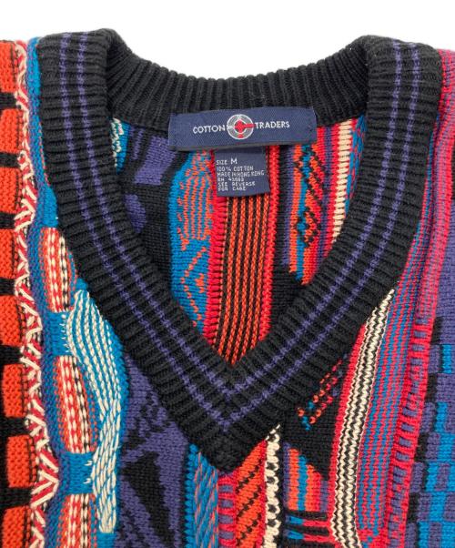 COTTONTRADERS（コットントレーダーズ）COTTONTRADERS (コットントレーダーズ) 3Ｄニット マルチカラー サイズ:Mの古着・服飾アイテム