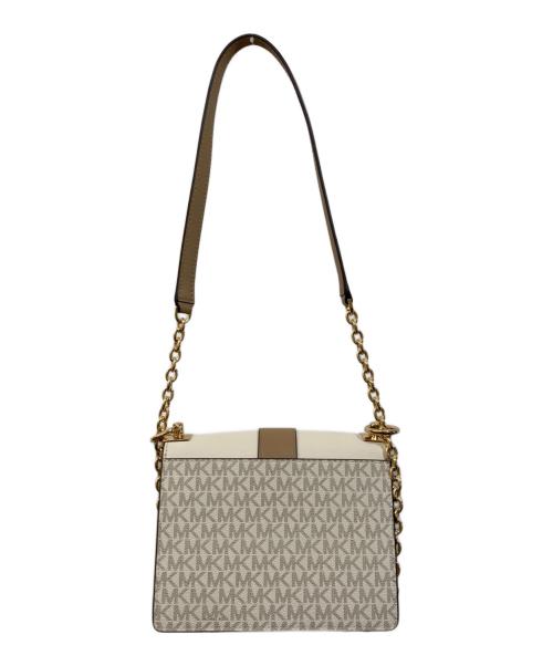 MICHAEL KORS（マイケル・コース）MICHAEL KORS (マイケル・コース) カラーブロックフラップクロスボディ スモール ベージュの古着・服飾アイテム