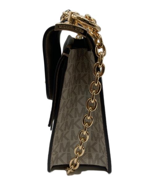 MICHAEL KORS（マイケル・コース）MICHAEL KORS (マイケル・コース) カラーブロックフラップクロスボディ スモール ベージュの古着・服飾アイテム