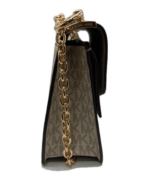 MICHAEL KORS（マイケル・コース）MICHAEL KORS (マイケル・コース) カラーブロックフラップクロスボディ スモール ベージュの古着・服飾アイテム