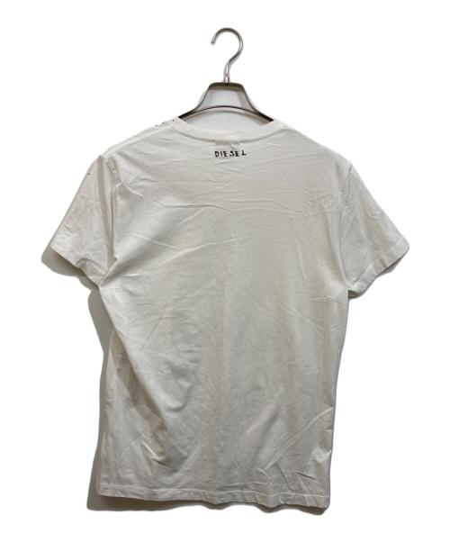 DIESEL（ディーゼル）DIESEL (ディーゼル) プリントTシャツ ホワイト サイズ:	SIZE XLの古着・服飾アイテム