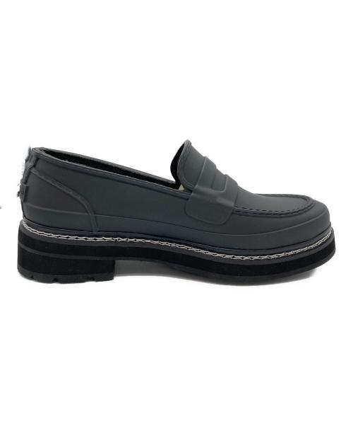 HUNTER（ハンター）HUNTER (ハンター) W REFINED STITCH PENNY LOAFER ブラック サイズ:39の古着・服飾アイテム