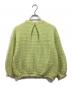 Mila Owen (ミラオーウェン) ツイードニットジャケット 黄緑：5000円