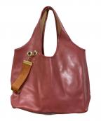 SEE BY CHLOEシーバイクロエ）の古着「レザートートバッグ」｜ピンク