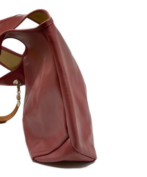 SEE BY CHLOE（シーバイクロエ）SEE BY CHLOE (シーバイクロエ) レザートートバッグ ピンクの古着・服飾アイテム