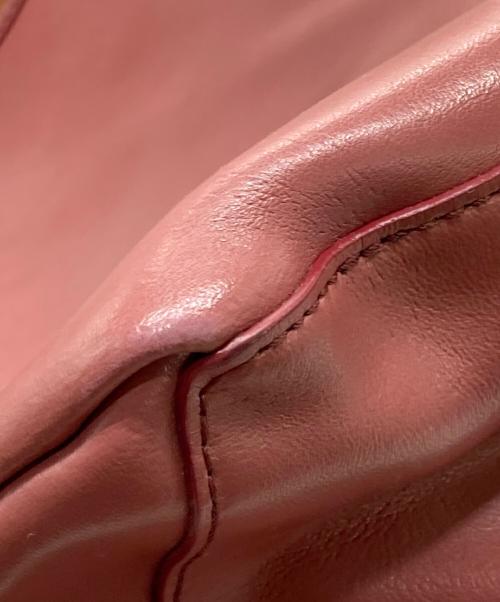 SEE BY CHLOE（シーバイクロエ）SEE BY CHLOE (シーバイクロエ) レザートートバッグ ピンクの古着・服飾アイテム