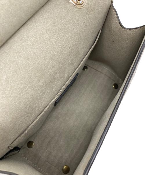 FURLA（フルラ）FURLA (フルラ) バイカラーチェーンショルダーバッグ ピンク×ベージュの古着・服飾アイテム