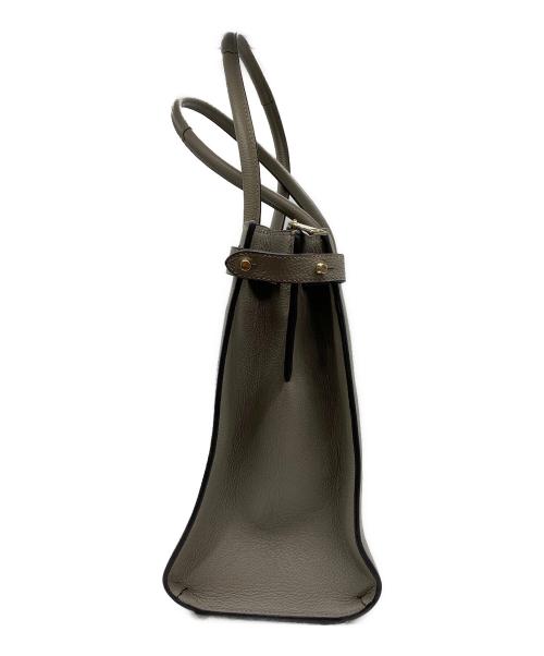 FURLA（フルラ）FURLA (フルラ) レザートートバッグ グレーの古着・服飾アイテム