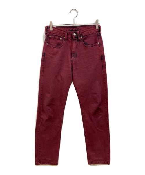 NAMACHEKO（ナマチェコ）NAMACHEKO (ナマチェコ) デニムパンツ レッド サイズ:Sの古着・服飾アイテム