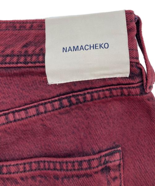 NAMACHEKO（ナマチェコ）NAMACHEKO (ナマチェコ) デニムパンツ レッド サイズ:Sの古着・服飾アイテム