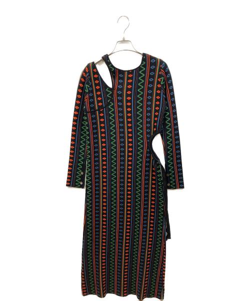 AMBERGLEAM（アンバーグリーム）AMBERGLEAM (アンバーグリーム) ニットワンピース ブラック サイズ:LONGの古着・服飾アイテム