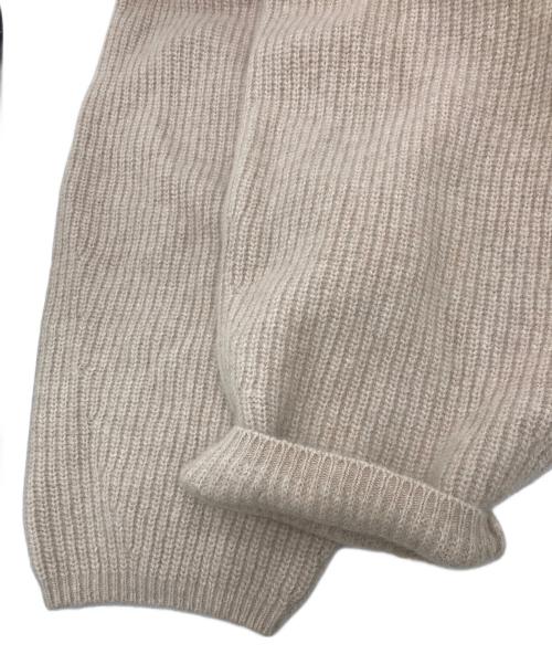 FRAY ID（フレイ アイディー）FRAY ID (フレイ アイディー) オフショルニットミニワンピース ベージュ サイズ:Fの古着・服飾アイテム