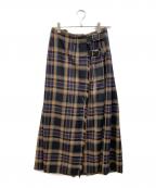 O'NEIL OF DUBLINオニールオブダブリン）の古着「ウールラップスカート」｜ブラウン