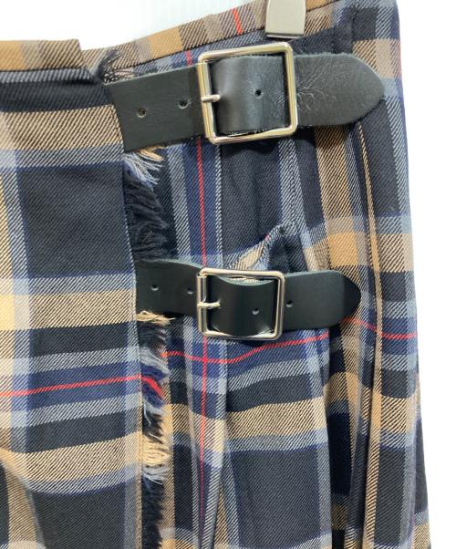 O'NEIL OF DUBLIN（オニールオブダブリン）O'NEIL OF DUBLIN (オニールオブダブリン) ウールラップスカート ブラウン サイズ:SIZE 38の古着・服飾アイテム