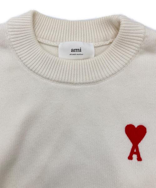 alexandre matthieu AMI（アミアレクサンドルマテュッシ）alexandre matthieu AMI (アミアレクサンドルマテュッシ) セーター ホワイト サイズ:Sの古着・服飾アイテム