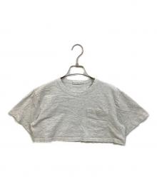 ALEXANDER WANG（アレキサンダー・ワン）の古着「クロップドTシャツ」｜グレー