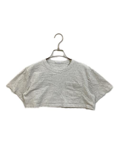 ALEXANDER WANG（アレキサンダー・ワン）ALEXANDER WANG (アレキサンダー・ワン) クロップドTシャツ グレー サイズ:XSの古着・服飾アイテム