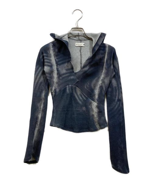 AESYNCTX（エーイーシンクテックス）AESYNCTX (エーイーシンクテックス) MYSTERY CIRCLE HOODED TOP グレー サイズ:XSの古着・服飾アイテム